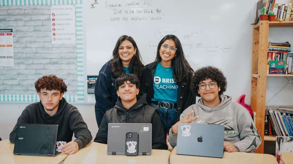 Brisk staff with students in the classroom