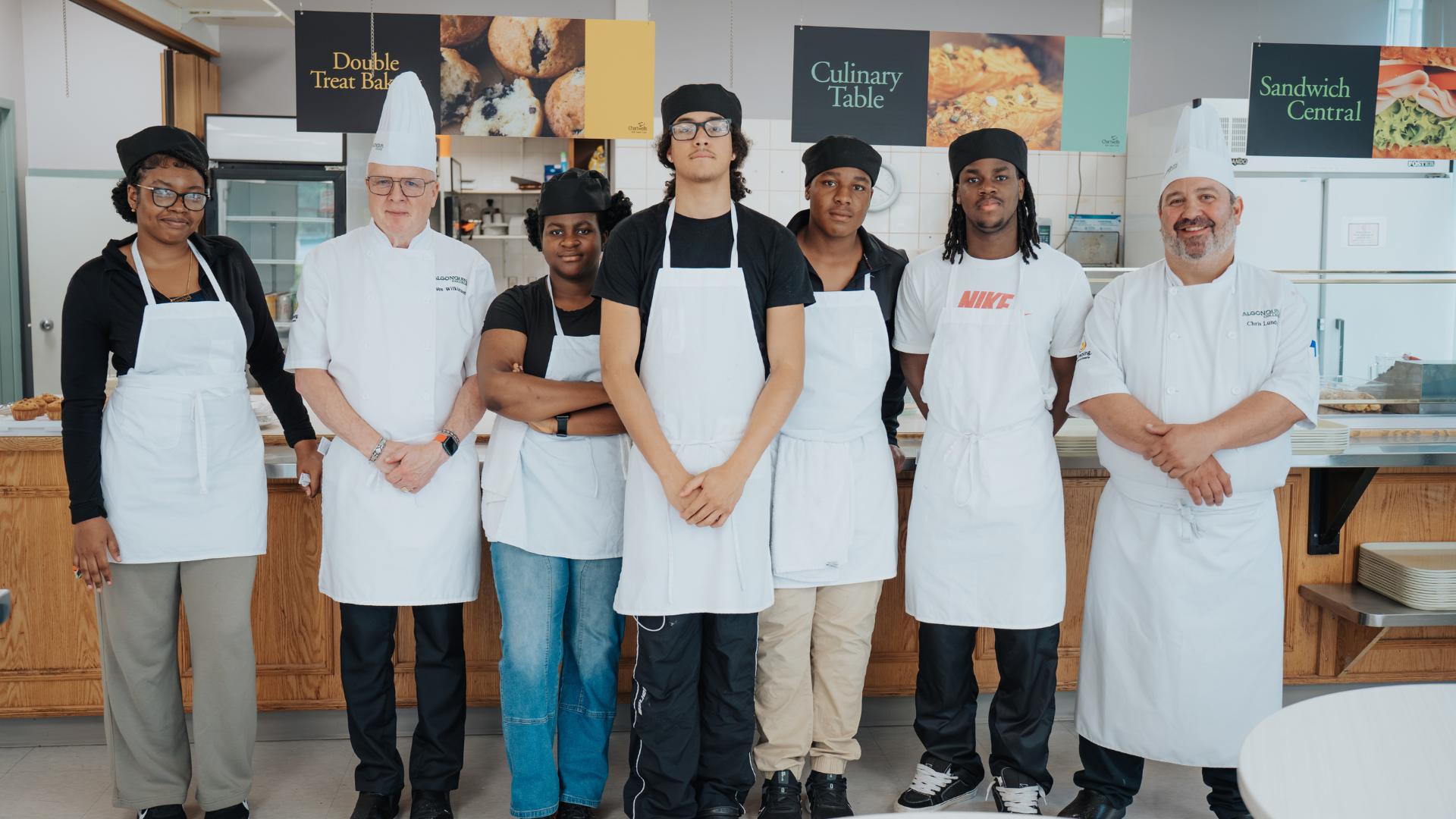 Cook team at CEC cafe